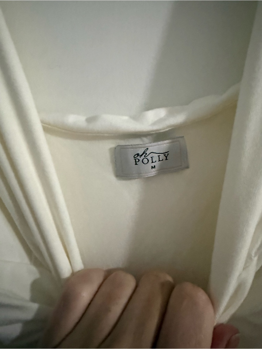 Oh Polly White V-Neck Ruched Mini Dress - Picture 4 of 5